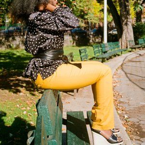 Eloqu II   black with white polkadot  size 18